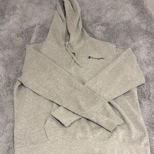 Champion Light Gray Pullover Hoodie